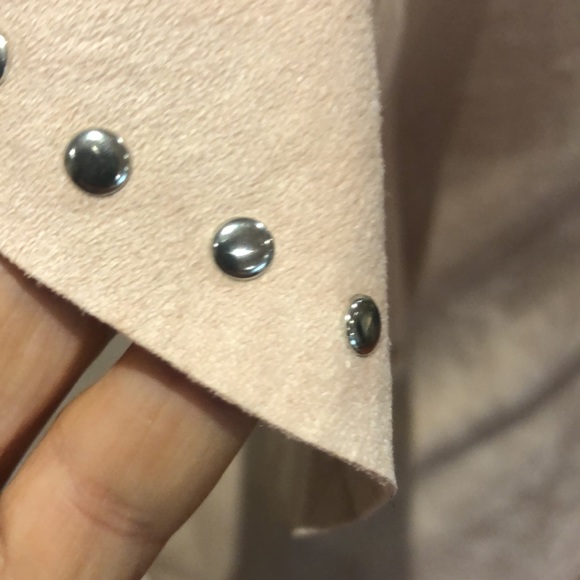 MNG Mango faux suede light dress with bell sleeve - Picture 7 of 9